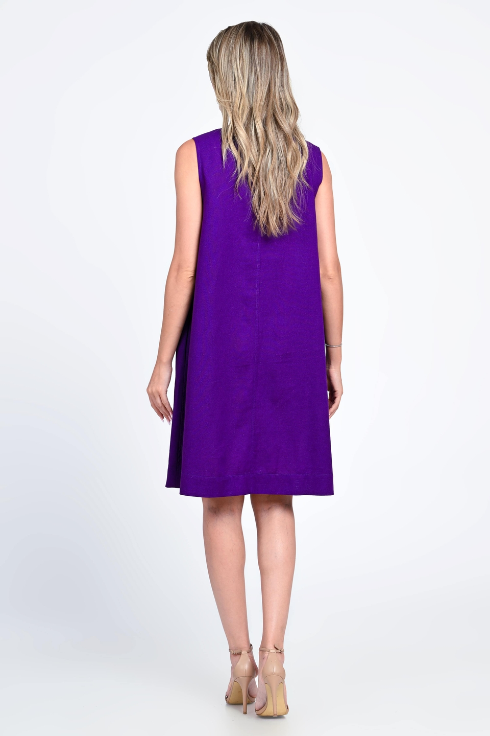 Rochie Dama, Eranthe, V-Neckline V340, cu Pictura Realizata Manual - 1 | YEO
